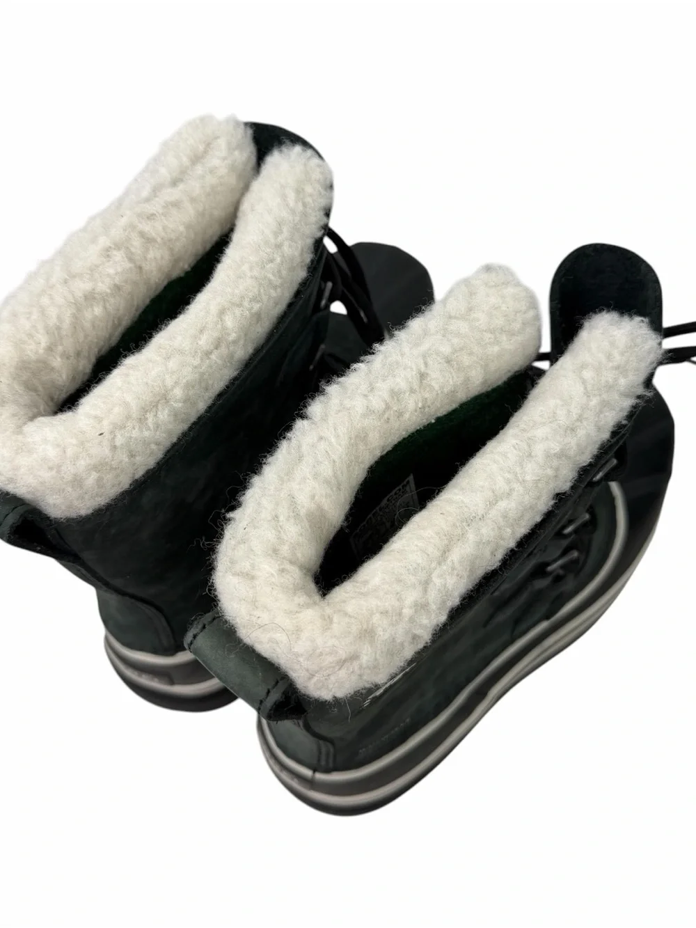 Sorel Caribou Women’s Boots Size 9 Waterproof Leather NL1005-011 Black Gray